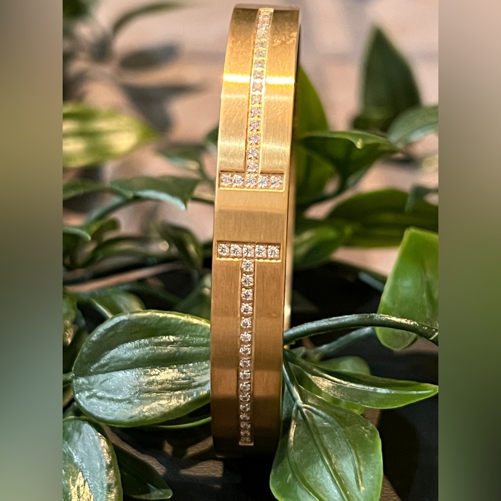 H bangle bracelet